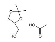 acetic acid,[(4R)-2,2-dimethyl-1,3-dioxolan-4-yl]methanol Structure