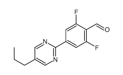 2,6-difluoro-4-(5-propylpyrimidin-2-yl)benzaldehyde Structure