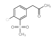 1-(4-CHLORO-3-(METHYLSULFONYL)PHENYL)PROPAN-2-ONE structure