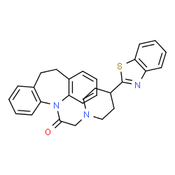 5H-Dibenz[b,f]azepine,5-[[4-(2-benzothiazolyl)-1-piperidinyl]acetyl]-10,11-dihydro-(9CI) Structure
