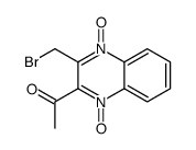 1-[3-(bromomethyl)-4-oxido-1-oxoquinoxalin-1-ium-2-yl]ethanone结构式