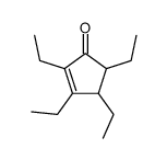 2,3,4,5-tetraethylcyclopent-2-en-1-one结构式
