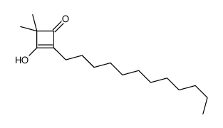 2-dodecyl-3-hydroxy-4,4-dimethylcyclobut-2-en-1-one结构式