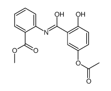methyl 2-[(5-acetyloxy-2-hydroxybenzoyl)amino]benzoate结构式