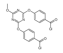 4-[[4-(4-carbonochloridoylphenoxy)-6-methoxy-1,3,5-triazin-2-yl]oxy]benzoyl chloride结构式