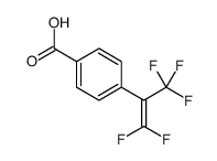 4-(1,1,3,3,3-pentafluoroprop-1-en-2-yl)benzoic acid结构式