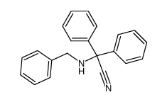 2-(benzylamino)-2,2-diphenylacetonitrile结构式