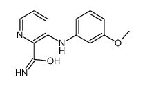 7-methoxy-9H-pyrido[3,4-b]indole-1-carboxamide Structure