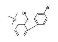 (2,9-dibromofluoren-9-yl)-trimethylsilane结构式