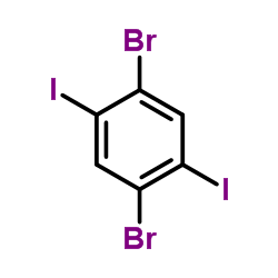 1,4-Dibromo-2,5-diiodobenzene Structure
