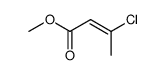 (E)-methyl 3-chloro-2-butenoate结构式