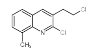 2-Chloro-3-(2-chloroethyl)-8-methylquinoline Structure