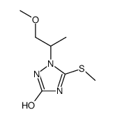 1-(2-methoxy-1-methyl-ethyl)-5-methylsulfanyl-1,2-dihydro-[1,2,4]triazol-3-one Structure