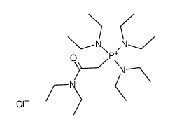 tris(diethylamino)[(diethylcarbamoyl)methyl]phosphonium chloride Structure