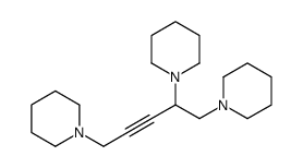1-[1,5-di(piperidin-1-yl)pent-3-yn-2-yl]piperidine结构式