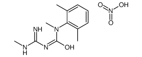 1-(2,6-dimethylphenyl)-1-methyl-3-(N'-methylcarbamimidoyl)urea,nitric acid结构式