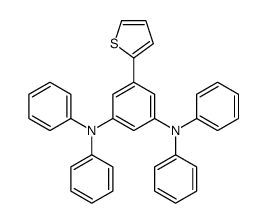 1-N,1-N,3-N,3-N-tetraphenyl-5-thiophen-2-ylbenzene-1,3-diamine Structure