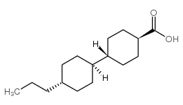 trans-4'-Propyl-(1,1'-bicyclohexyl)-4-carboxylic acid structure