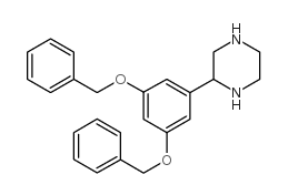 2-(3,5-二苄氧基苯基)哌嗪结构式