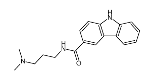 N-[3-(dimethylamino)propyl]carbazole-3-carboxamide Structure