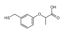 2-[3-(mercaptomethyl)phenoxy]propionic acid Structure