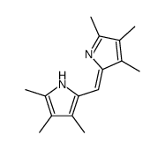 3,3',4,4',5,5'-hexamethyldipyrrolylmethene Structure