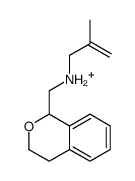 3,4-dihydro-1H-isochromen-1-ylmethyl(2-methylprop-2-enyl)azanium Structure