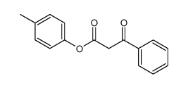 Β-氧代苯丙酸-4-甲苯酯结构式