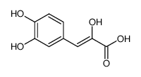 (Z)-3-(3,4-dihydroxyphenyl)-2-hydroxyacrylic acid结构式
