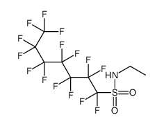 N-乙基-1,1,2,2,3,34,4,5,5,6,6,7,7,7-十五氟-1-庚烷磺酰胺结构式