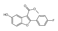 methyl 2-(4-fluorophenyl)-5-hydroxy-1-benzofuran-3-carboxylate结构式