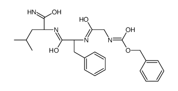 benzyl N-[2-[[(2S)-1-[[(2S)-1-amino-4-methyl-1-oxopentan-2-yl]amino]-1-oxo-3-phenylpropan-2-yl]amino]-2-oxoethyl]carbamate结构式