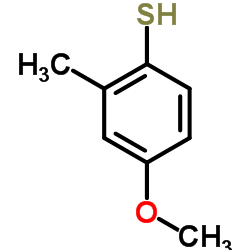 4-甲氧基-2-甲基硫代苯酚结构式
