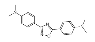 4-[5-[4-(dimethylamino)phenyl]-1,2,4-oxadiazol-3-yl]-N,N-dimethylaniline Structure