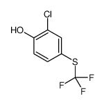 2-chloro-4-(trifluoromethylsulfanyl)phenol Structure