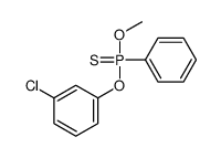 (3-chlorophenoxy)-methoxy-phenyl-sulfanylidene-λ5-phosphane结构式