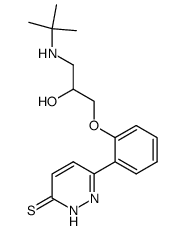 6-[2-(3-t-butylamino-2-hydroxypropoxy)phenyl]-3(2H)-pyridazinethione Structure