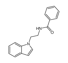 N-(2-indol-1-ylethyl)benzamide结构式