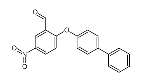 5-nitro-2-(4-phenylphenoxy)benzaldehyde Structure