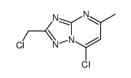 7-chloro-2-(chloromethyl)-5-methyl-[1,2,4]triazolo[1,5-a]pyrimidine Structure