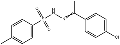 N'-(1-(4-氯苯基)亚乙基)-4-甲基苯磺酰肼结构式