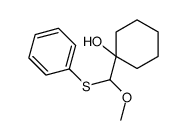 1-[methoxy(phenylsulfanyl)methyl]cyclohexan-1-ol Structure