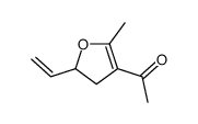 1-(2-ethenyl-5-methyl-2,3-dihydrofuran-4-yl)ethanone Structure
