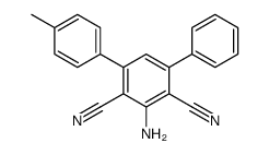 2-amino-4-(4-methylphenyl)-6-phenylbenzene-1,3-dicarbonitrile Structure