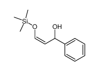 (Z)-3-(Trimethylsiloxy)-1-phenyl-2-propen-1-ol结构式