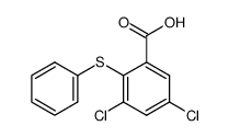3,5-dichloro-2-(phenylthio)benzoic acid Structure