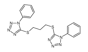 1-phenyl-5-[3-(1-phenyltetrazol-5-yl)sulfanylpropylsulfanyl]tetrazole结构式