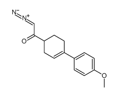 2-diazonio-1-[4-(4-methoxyphenyl)cyclohex-3-en-1-yl]ethenolate结构式