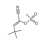 (Z)-(1-Cyan-3,3-dimethyl-1-butenyl)-methansulfonat Structure
