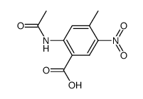 2-acetamido-4-methyl-5-nitrobenzoic acid Structure